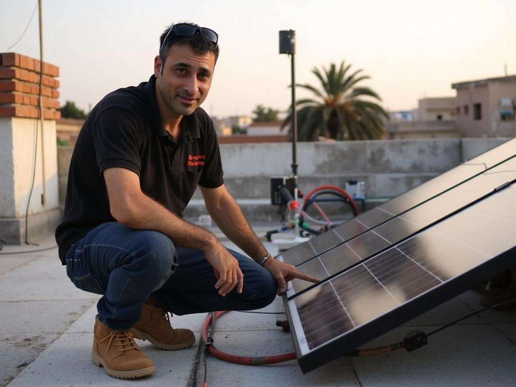 קובי האינסטלטור מציג ללקוח את העבודה שבוצעה