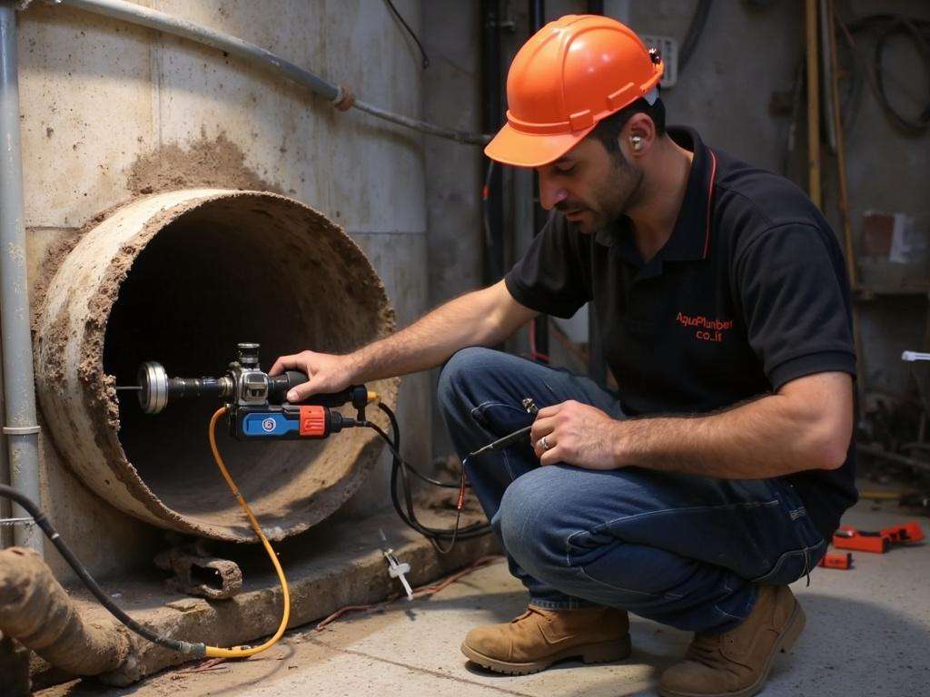 קובי האינסטלטור בודק צינור ישן