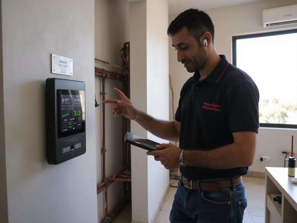 קובי האינסטלטור מתכנת תרמוסטט דיפרנציאלי חכם