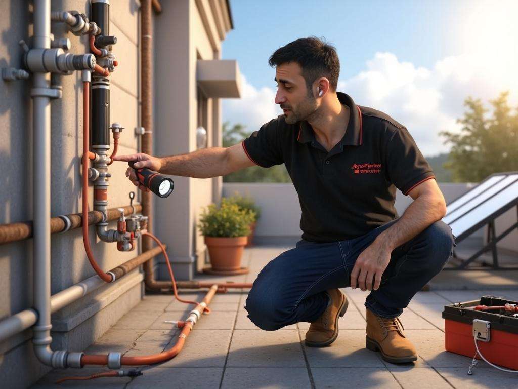 קובי האינסטלטור מזהה ליקויים במערכת סולארית