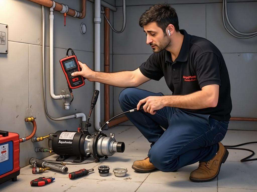קובי האינסטלטור מאבחן תקלות במשאבה טבולה