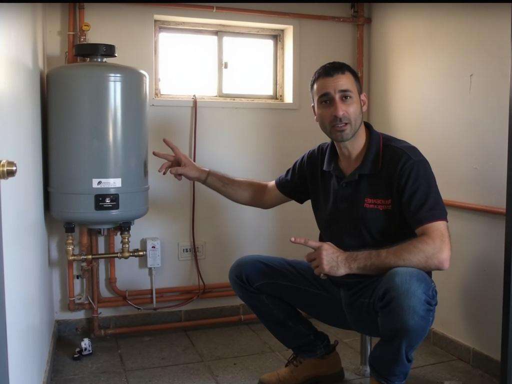 קובי האינסטלטור מדגים את הרכיבים החיוניים במערכת חימום מים סולארית