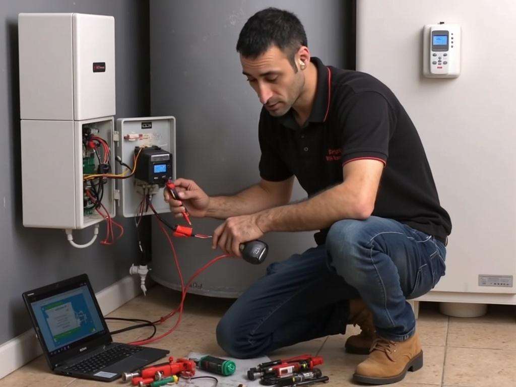 קובי האינסטלטור מאבחן תקלה בתרמוסטט דיפרנציאלי