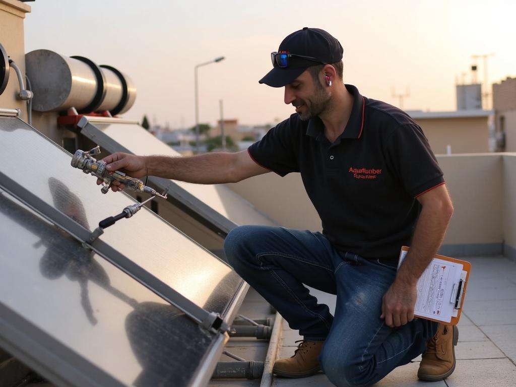 קובי האינסטלטור מבצע בדיקה תקופתית לשסתום פורק לחץ