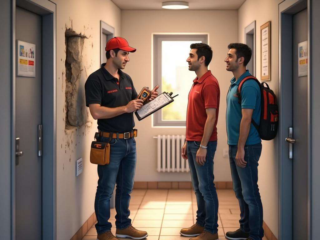 קובי האינסטלטור מתווך בסכסוך שכנים בנושא נזילות