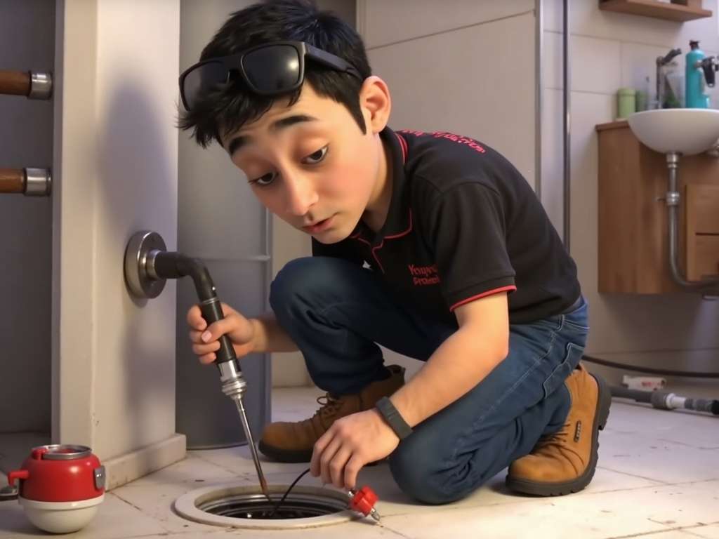 אינסטלטור מומחה קובי מוציא שיער מניקוז האמבטיה