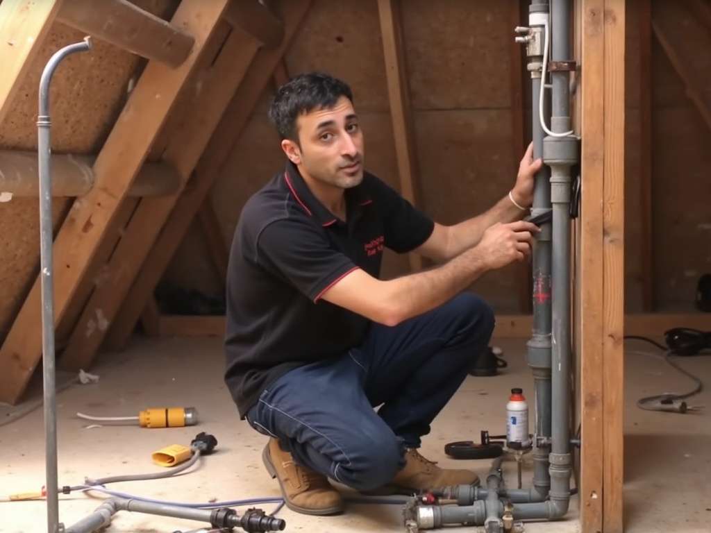 קובי דדבייב מבודד צנרת בעליית הגג