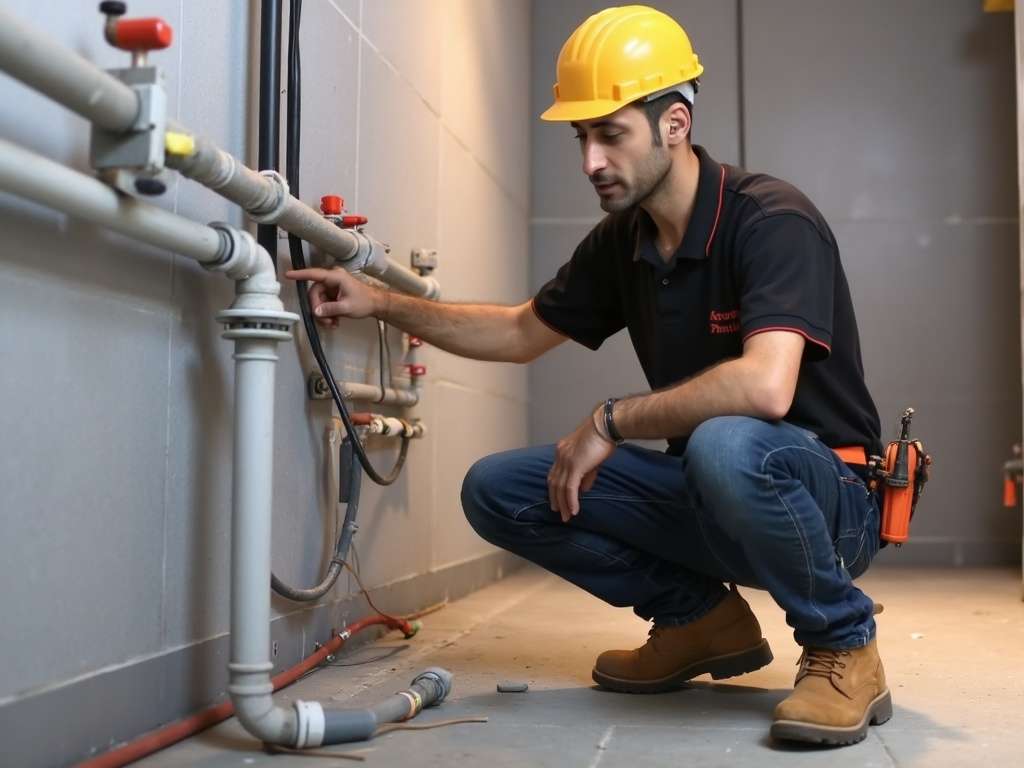 קובי בודק עבודת התקנה לקויה