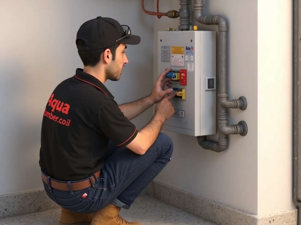קובי בודק לוח חשמל ומפסקי מערכת