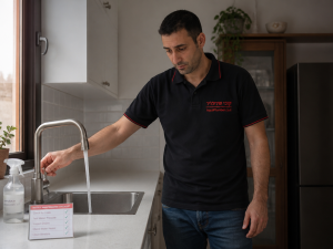 בדיקת זרימת מים, תחזוקה שבועית, ברז מטבח, תחזוקה מונעת