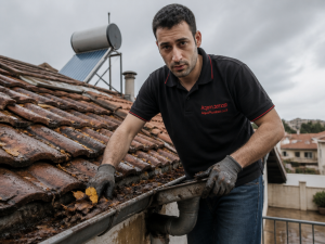 תחזוקת ניקוזים עונתית, ניקוי מרזבים, הכנה לחורף, ניקוז גג