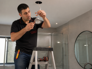 תאורה שקועה, התקנת תאורה בטוחה, חדר אמבטיה, דרגת הגנה IP