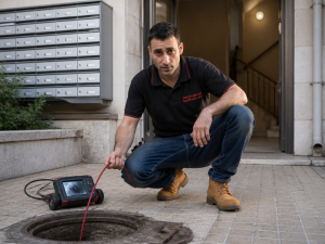 שיקום ביוב בניין משותף, בדיקת מצלמה לביוב, קו ביוב ראשי, ועד בית